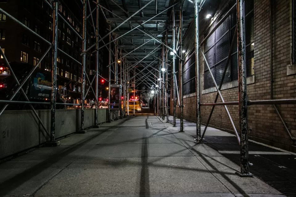 Sidewalk Scaffolding